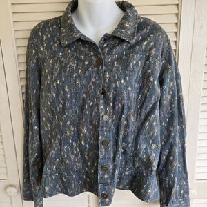 Christopher & Banks Women's  Size Large Button-up Jacket Muted Casual Fall